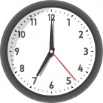 Vector illustration of office wall clock